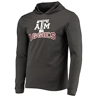 Concepts Sport Heather Charcoal Texas AM Aggies Meter Long Sleeve Hoodie T-Shirt  Jogger Pajama Set