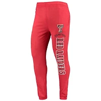 Concepts Sport Heather Charcoal Texas Tech Raiders Meter Long Sleeve Hoodie Top  Jogger Pajama Set