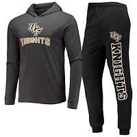 Concepts Sport Heather Charcoal UCF Knights Meter Long Sleeve Hoodie T-Shirt  Jogger Pajama Set