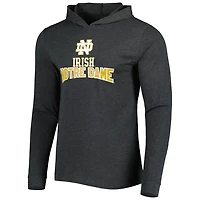 Concepts Sport Heather /Heather Charcoal Notre Dame Fighting Irish Meter Long Sleeve Hoodie T-Shirt  Jogger Pajama Set