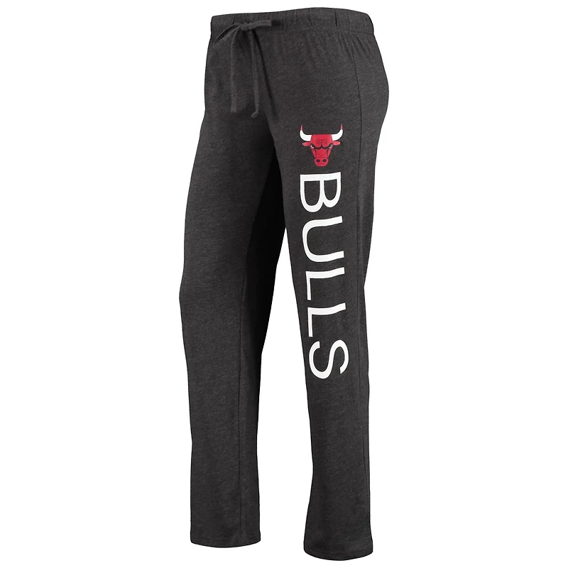 Concepts Sport Heathered /Heathered Black Chicago Bulls Tank Top Pants Sleep Set