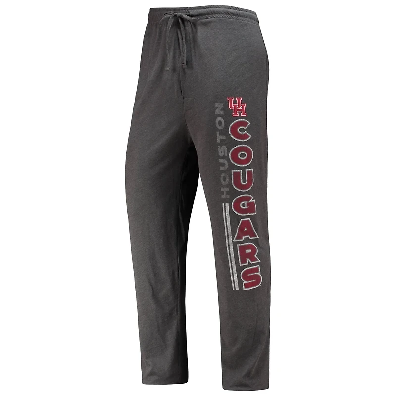 Concepts Sport Heathered Charcoal/ Houston Cougars Meter T-Shirt  Pants Sleep Set
