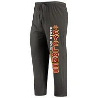 Concepts Sport Heathered Charcoal/Cardinal Iowa State Cyclones Meter T-Shirt  Pants Sleep Set