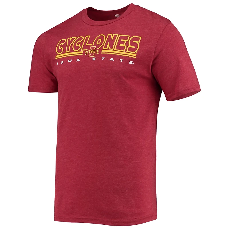 Concepts Sport Heathered Charcoal/Cardinal Iowa State Cyclones Meter T-Shirt  Pants Sleep Set