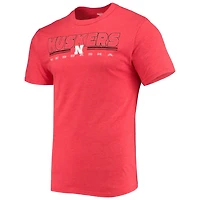 Concepts Sport Heathered Charcoal/Scarlet Nebraska Huskers Meter T-Shirt  Pants Sleep Set
