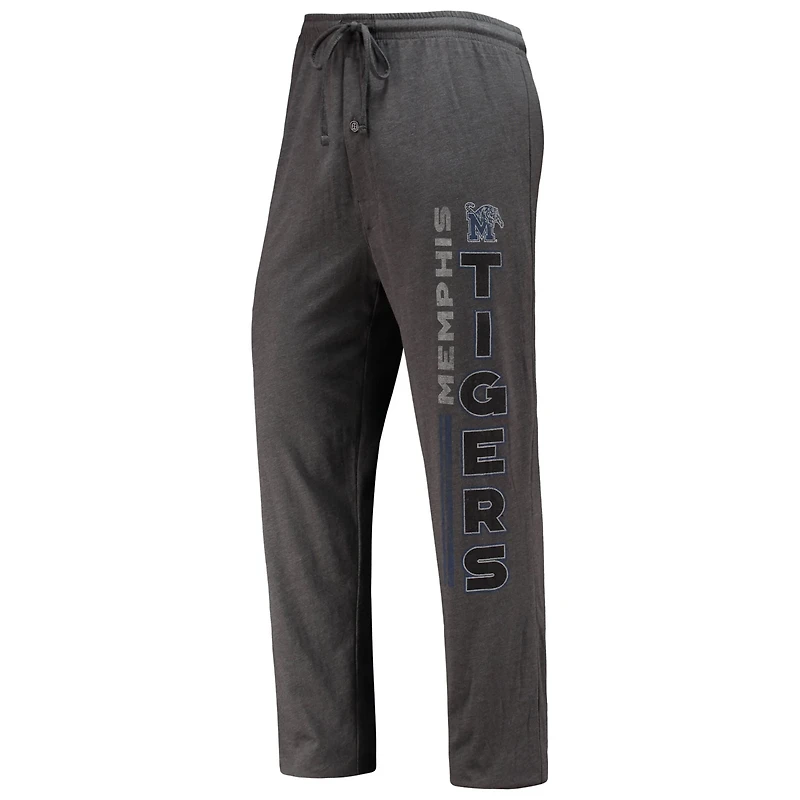 Concepts Sport Heathered Charcoal Memphis Tigers Meter T-Shirt Pants Sleep Set