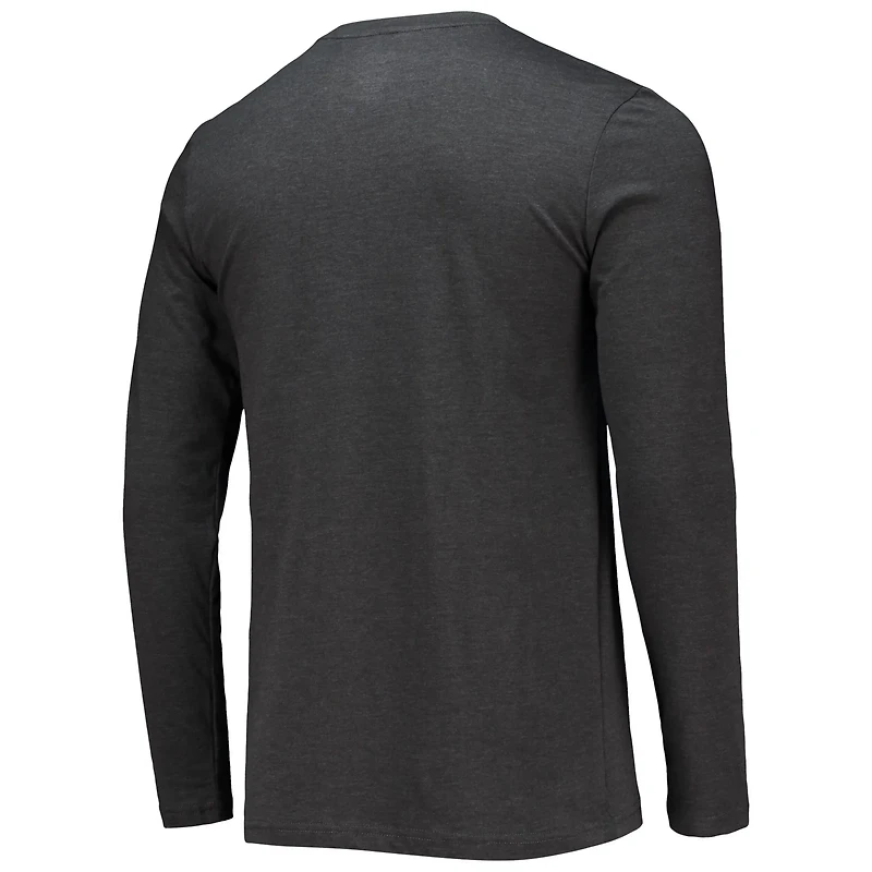 Concepts Sport Heathered Charcoal Miami University Hawks Meter Long Sleeve T-Shirt  Pants Sleep Set