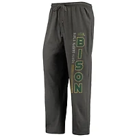 Concepts Sport Heathered Charcoal NDSU Bison Meter T-Shirt  Pants Sleep Set