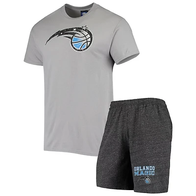 Concepts Sport /Heathered Charcoal Orlando Magic Pitch T-Shirt  Shorts Set