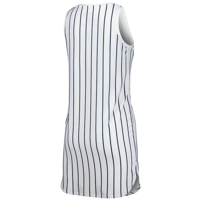 Concepts Sport Houston Astros Reel Pinstripe Knit Sleeveless Nightshirt