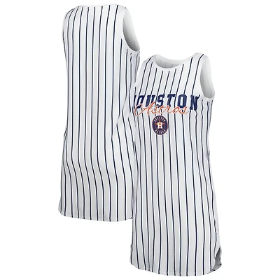 Concepts Sport Houston Astros Reel Pinstripe Knit Sleeveless Nightshirt