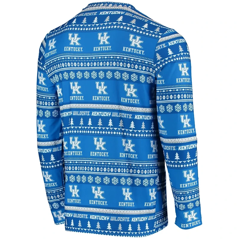 Concepts Sport Kentucky Wildcats Ugly Sweater Knit Long Sleeve Top and Pant Set