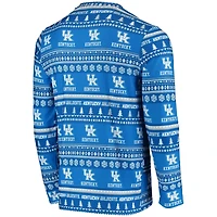 Concepts Sport Kentucky Wildcats Ugly Sweater Knit Long Sleeve Top and Pant Set