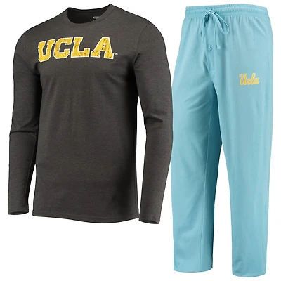 Concepts Sport Light /Heathered Charcoal UCLA Bruins Meter Long Sleeve T-Shirt  Pants Sleep Set