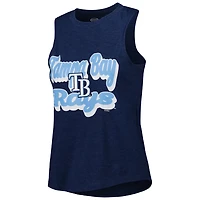 Concepts Sport Light /Navy Tampa Bay Rays Wordmark Meter Muscle Tank Top  Pants Sleep Set