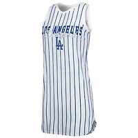 Concepts Sport Los Angeles Dodgers Reel Pinstripe Knit Sleeveless Nightshirt