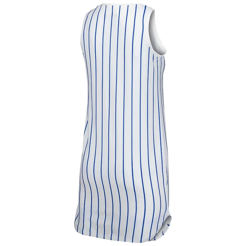 Concepts Sport Los Angeles Dodgers Reel Pinstripe Knit Sleeveless Nightshirt