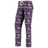 Concepts Sport LSU Tigers Holiday Long Sleeve T-Shirt  Pants Sleep Set