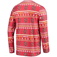 Concepts Sport Maryland Terrapins Ugly Sweater Long Sleeve T-Shirt and Pants Sleep Set
