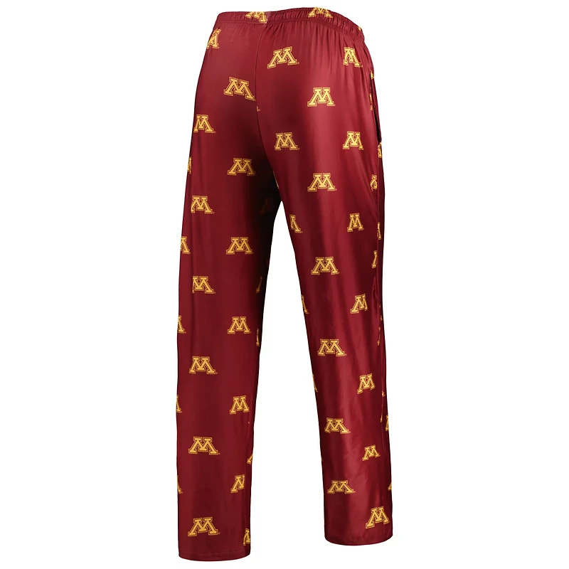 Concepts Sport Minnesota Golden Gophers Logo Flagship Allover Print Pants
