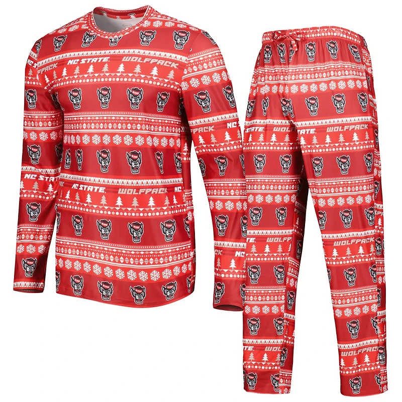 Concepts Sport NC State Wolfpack Swivel Long Sleeve T-Shirt Pants Sleep Set