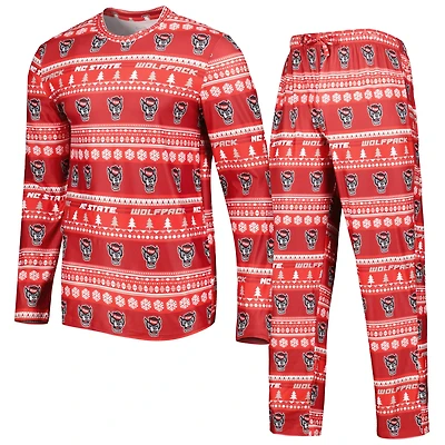 Concepts Sport NC State Wolfpack Swivel Long Sleeve T-Shirt  Pants Sleep Set