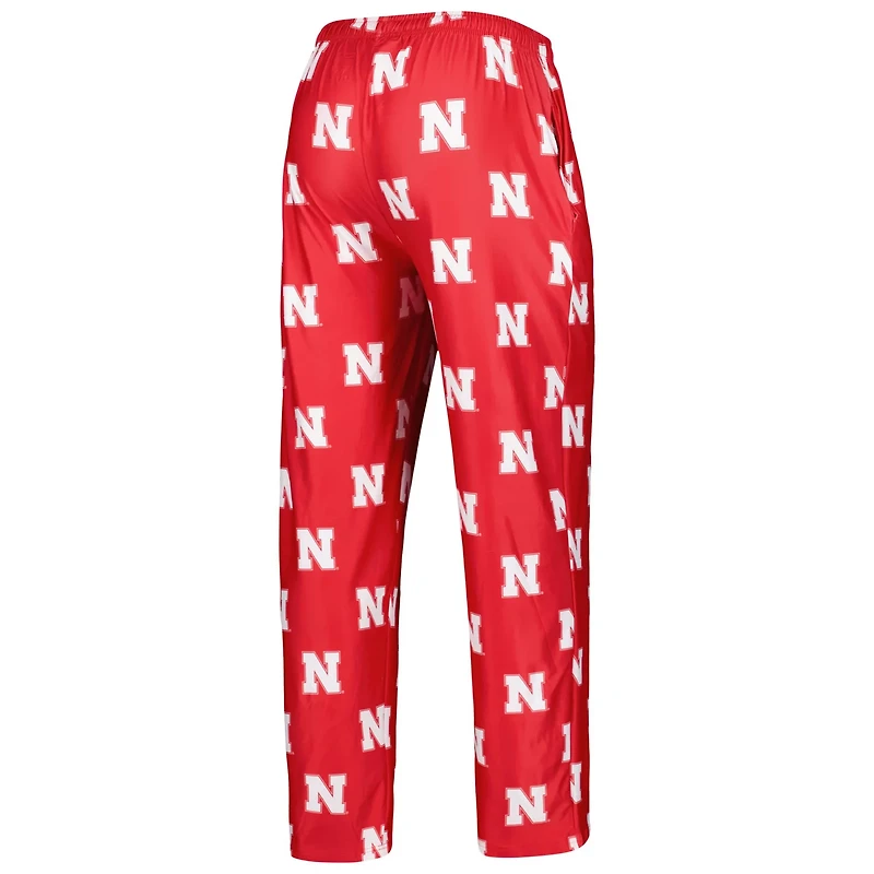 Concepts Sport Nebraska Huskers Logo Flagship Allover Print Pants