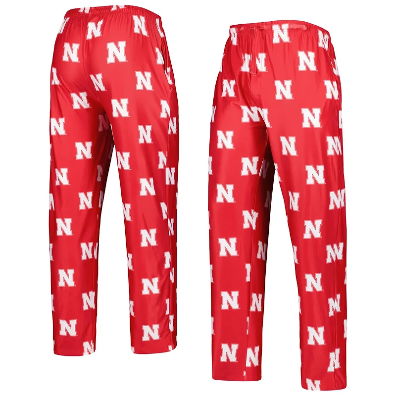 Concepts Sport Nebraska Huskers Logo Flagship Allover Print Pants