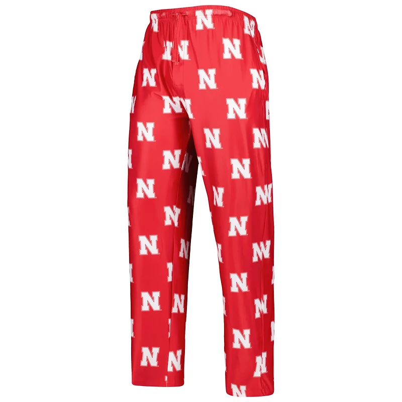 Concepts Sport Nebraska Huskers Logo Flagship Allover Print Pants