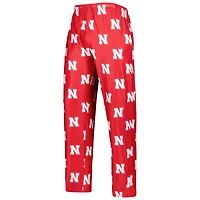 Concepts Sport Nebraska Huskers Logo Flagship Allover Print Pants