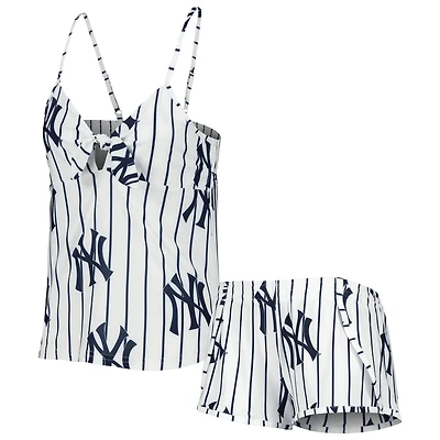 Concepts Sport New York Yankees Reel Allover Print Tank Top Shorts Sleep Set