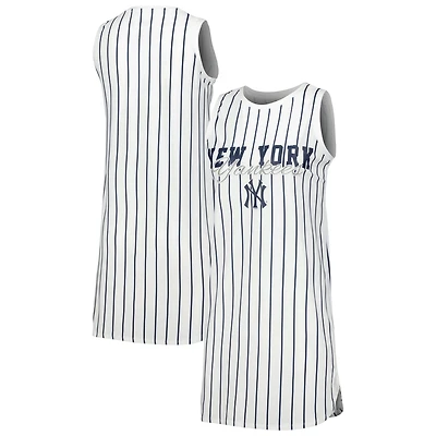 Concepts Sport New York Yankees Reel Pinstripe Knit Sleeveless Nightshirt