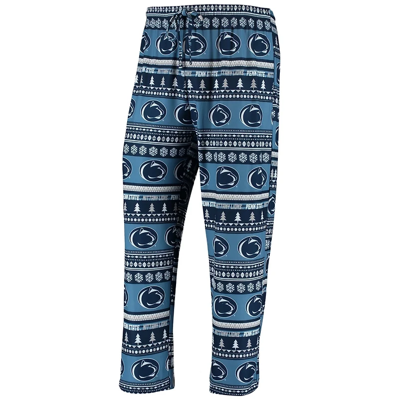Concepts Sport Penn State Nittany Lions Ugly Sweater Knit Long Sleeve Top and Pant Set