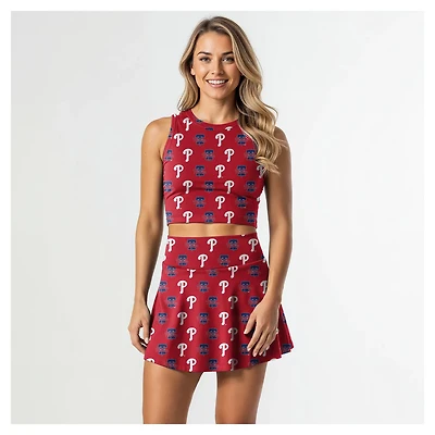 Concepts Sport Philadelphia Phillies Knit Tank Top  Skort Set