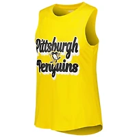 Concepts Sport Pittsburgh Penguins Meter Muscle Tank Top  Pants Sleep Set