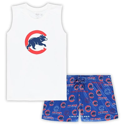 Concepts Sport Royal Chicago Cubs Plus Tank Top  Shorts Sleep Set