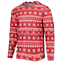 Concepts Sport Rutgers Knights Swivel Long Sleeve T-Shirt  Pants Sleep Set