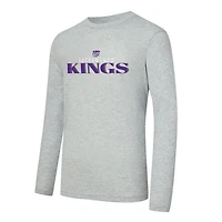 Concepts Sport Sacramento Kings Regulate Long Sleeve T-Shirt  Plaid Pant Set