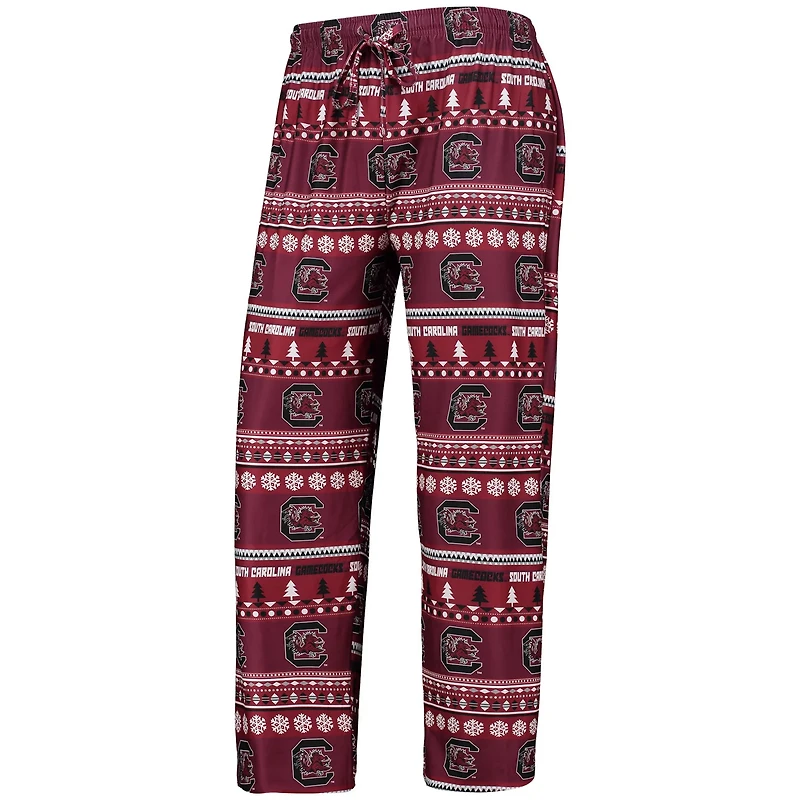 Concepts Sport South Carolina Gamecocks Ugly Sweater Long Sleeve T-Shirt and Pants Sleep Set