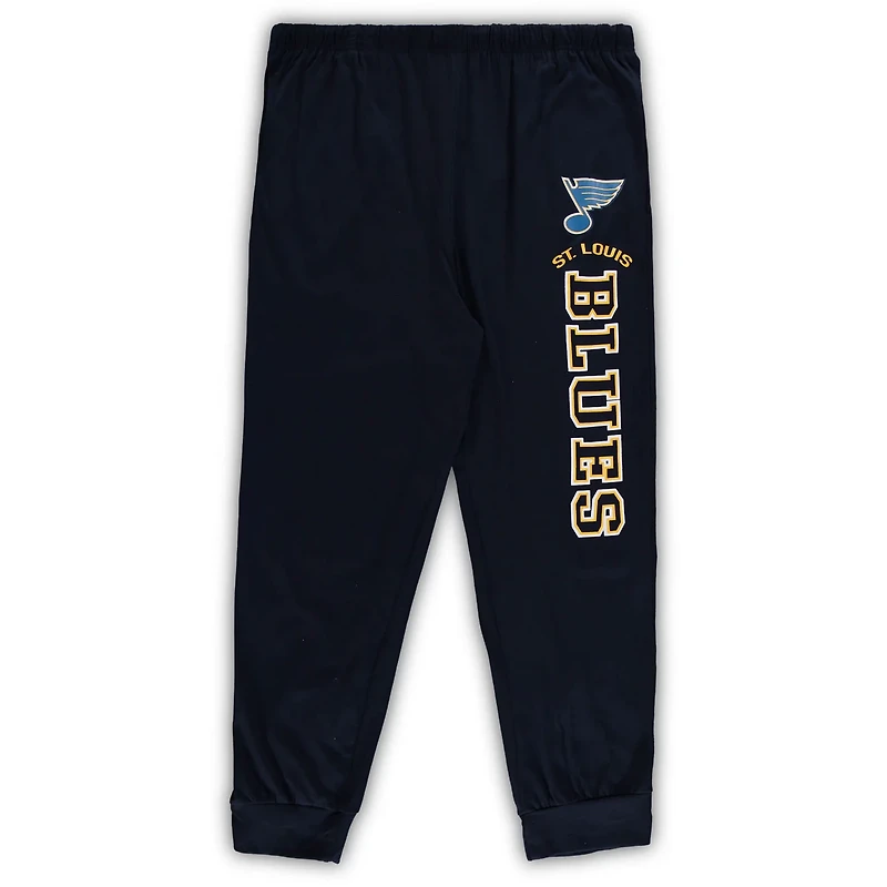 Concepts Sport St Louis Blues Big  Tall Pullover Hoodie  Joggers Sleep Set