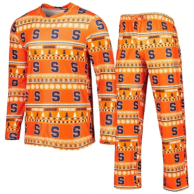 Concepts Sport Syracuse Swivel Long Sleeve T-Shirt  Pants Sleep Set