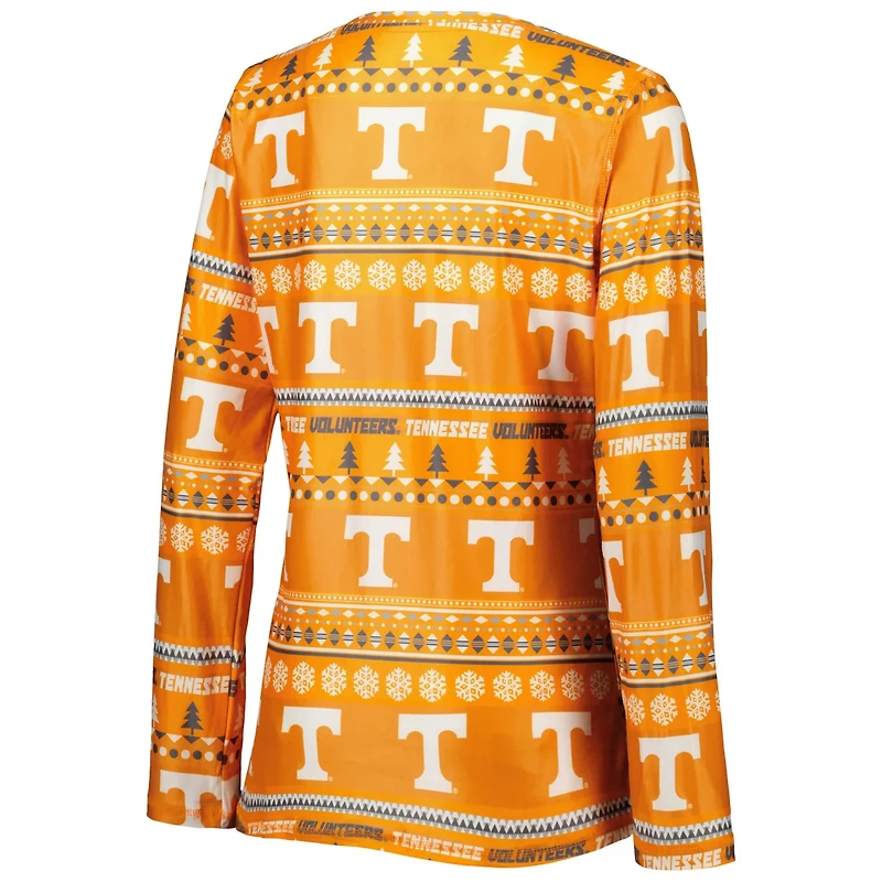 Concepts Sport Tennessee Volunteers Holiday Long Sleeve T-Shirt and Pants Sleep Set