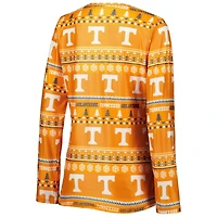 Concepts Sport Tennessee Volunteers Holiday Long Sleeve T-Shirt and Pants Sleep Set