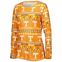 Concepts Sport Tennessee Volunteers Holiday Long Sleeve T-Shirt and Pants Sleep Set