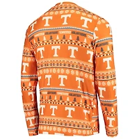 Concepts Sport Tennessee Volunteers Ugly Sweater Knit Long Sleeve Top and Pant Set
