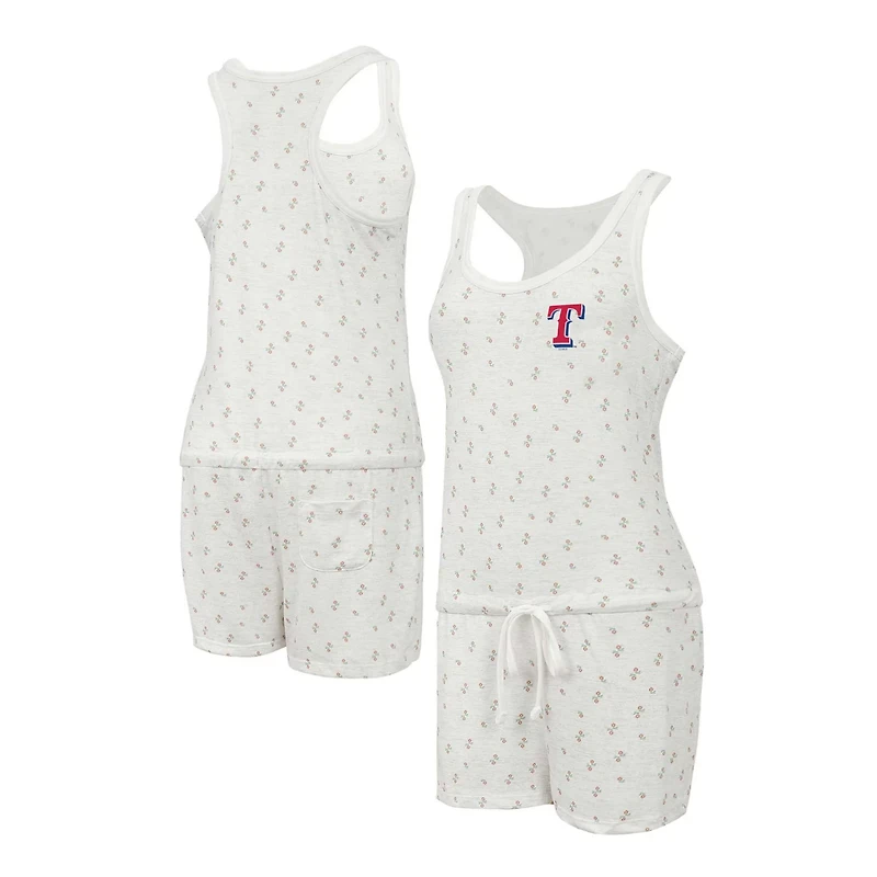 Concepts Sport Texas Rangers Gardner Hacci Knit Romper