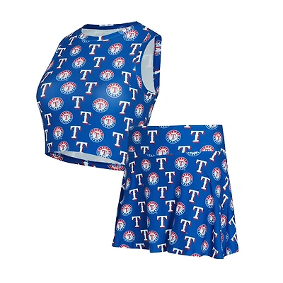 Concepts Sport Texas Rangers Knit Tank Top Skort Set
