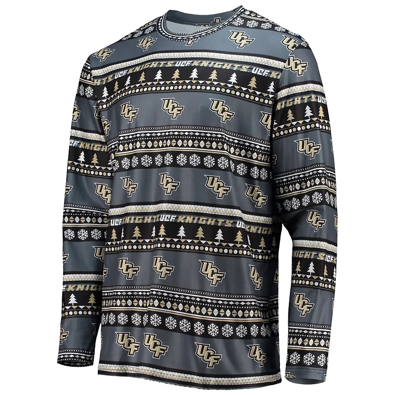 Concepts Sport UCF Knights Ugly Sweater Long Sleeve T-Shirt and Pants Sleep Set