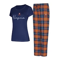 Concepts Sport Virginia Cavaliers Vector T-Shirt  Flannel Pants Sleep Set