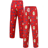 Concepts Sport Washington Capitals Gauge Allover Print Knit Sleep Pants